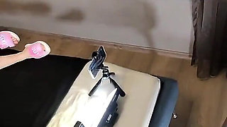 Amazingly Sexy Blonde with Big Natural Tits Makes a Big Cock Guy Cums Twice for Halloween