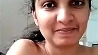 Sexy indian girl with big boobs spreading ass finger pussy