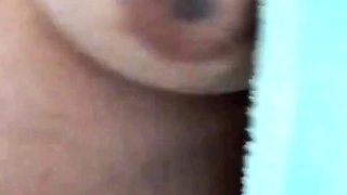 Teen dressed in bathrobe with Swollen clitoris pleasure 8689