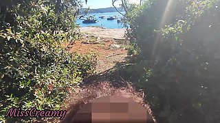French Girl Sucking Amateur on Nude Beach in Greece to Stranger with Cumshot - Misscreamy