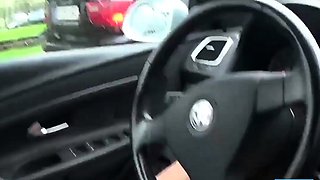 Public City Car Ride Solo Female Orgasm with a Sex Toy