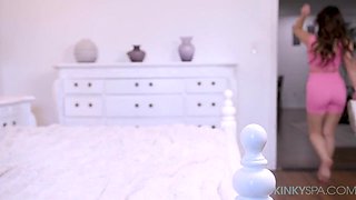 Asian girl ends up getting fucked during her latest spa day