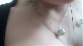 Beautiful Italian dominatrix pees and