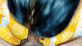 Indian Bhabhi Nehu Gives Intense Blowjob and Swallows Cum in Homemade Video