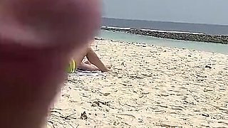 Pervert Jerks off Busty MILF and Her Stepdaughter and Cums on Their Faces While They Sunbath