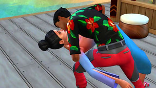 I Spend Vacation With My Land Lady 3d gameplay