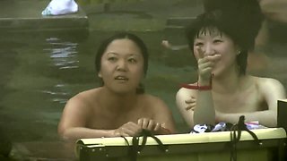 It is time to spy on real natural Japanese whores bathing and flashing tits