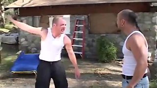 Outdoor ebony gangbang: Big Tits, Blowjob  Anal Porn