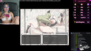 Horny Monster Girls Trying to Milk your Dick! Naughty Streamer Gabbi Getting Horny while Gaming