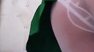 18y.o. College Girl in Pantyhose Cums Fingering Her Asshole While No One Is Home