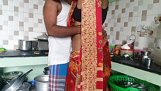 house wife suck neighbour in kitchen when husband not there in home