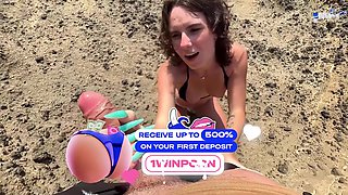 Blowjob Bliss On A Public Beach - Quick And Steamy Pleasure