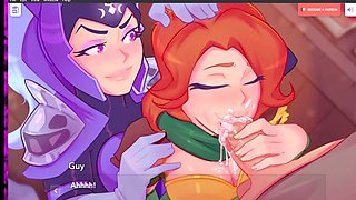 Luna in the tavern - saucy blowjob in the bathroom