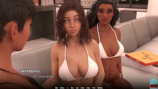 Busty visual novel featuring a cute bum