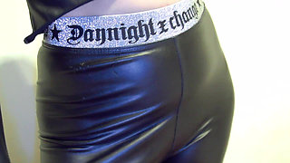 He Gives Me a Huge Cum Load on My Ass and Leather Top