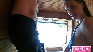 Amateur Kinky Adventurous Couple Sauna Sex Shoot