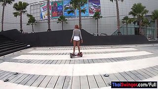 Hoverboard Play With Big Ass Asian Gf