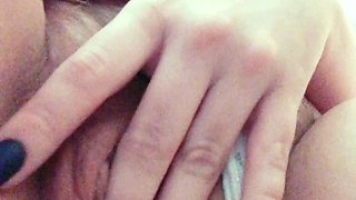 Curly Blonde Teen Records Solo Dildo Masturbation More at