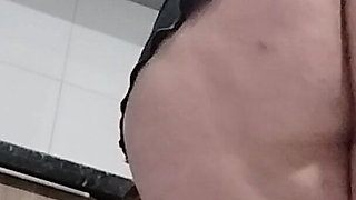 Sexy Stepmom in Kitchen