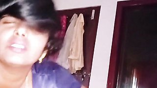 Beautiful Bhabi Cheating Husband Fucking Husbend's Small Brother Big Dick. Indian Cheating Sex Telugu Dirty Talks.