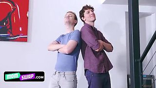 Hot MILFs Teach Stepsons How to Pleasure Women in Dirty Group Sex