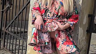 Caught Me Pissing Outdoor but It Didn't Stop Me