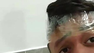 She Left the Silly Wannabe Hero Powerless and Humiliated in Tape Bondage!