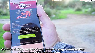 German skinny ebony teen makes real userdate POV