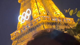 Public Ball Sucking Under the Eiffel Tower