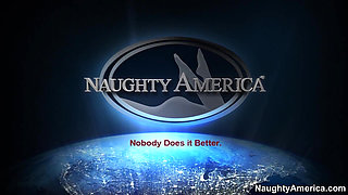 Naughty America Dani Daniels Fucking in the Office Showing Her Outie Pussy