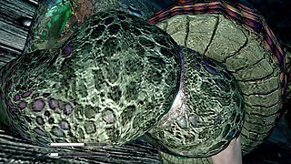 Lusty Argonian Maid Spreads Her Legs