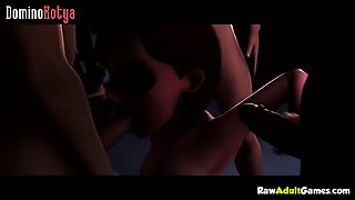 Teen Titans and Helen Parr fucked by cartoon players
