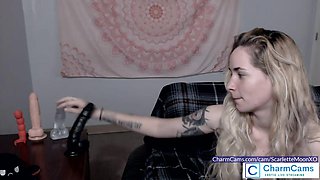 ScarletteMoonXO Bawdy exhibition at CharmCams
