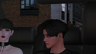 3D Hot Stepmom Cheating with Her Big Dick Stepson in the Car