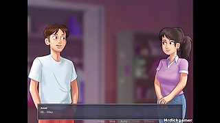 Super hot teen from Summertime Saga gets her tight ass filled with cumshot