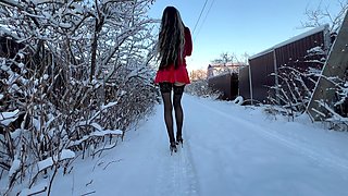 Black Classic Stiletto High Heels with No Back, 12 Cm Heels on Me and on Snow