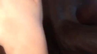 Blonde teen fucked by boyfriend's big black cock