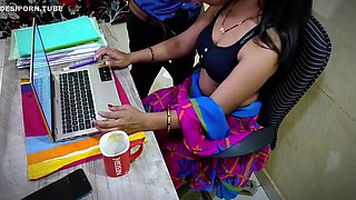 Horny Boss In The Office Makes Table A Bedroom With Employee
