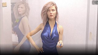 Troubles at the University with a hot blonde and big boobs in this erotic visual novel