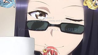 Busty hentai serpent lady has her way with a teen in his bedroom Monster Girls ep1