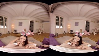 Pussykat in Asian Bunny - VirtualRealPorn