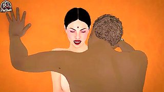 Hot Indian Bhabhi Gangbang - Milkman & Landlord Fuck Desi Aunty Hard