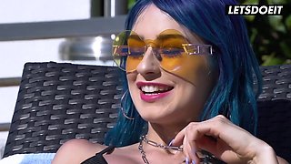 Emily Willis & Jewelz Blu Crazy FFM 3way With Lucky Guy - SCAM ANGELS