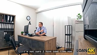 Loan4k. hidden porno between trampy chief and her crazy manager on the office table