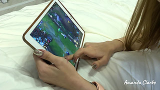 He Fucks Me and Cums on Hairy Pussy - Playing Gamer