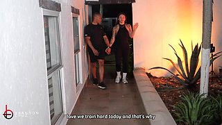 Cuckold BBC Husband Has Sex in the Bathroom with His Wife's Stepsister - Brandon Cruz & Luna Vitaler