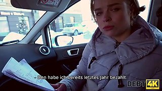 Debt4k. calibri angel hat kein geld, um schulden zurückzuzahlen, aber er hat einen perfekten körper