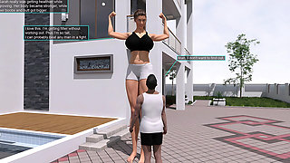 Swimming Pool Scene - Erotic 3D Transformation Comic (episode 2)