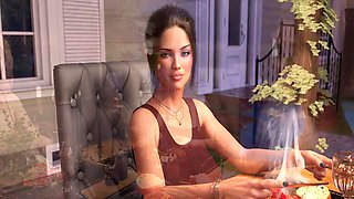 Victorian lesbian anime scene with Misskitty2k gets wild