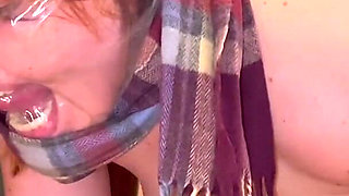 Doggy with Fuck Machine, Clamps with Weights, Plastic Bag